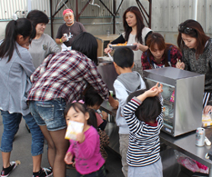 みんなが集まってきます